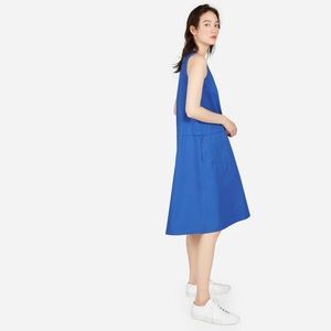 Everlane clean cotton A-line dress Blue 2